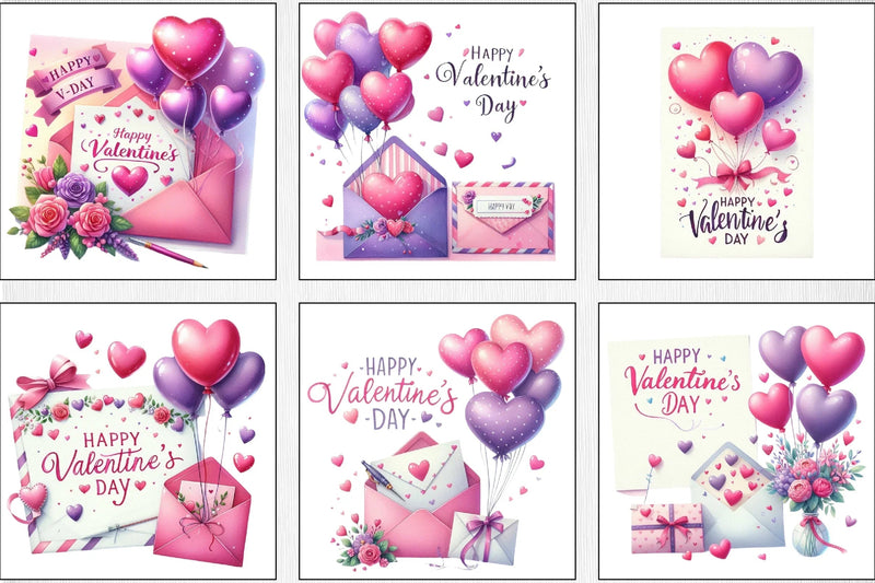 Valentine Envelope Card Clipart Bundle - CraftNest - Digital Crafting and Art