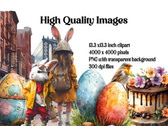 Grunge Easter Clipart - CraftNest