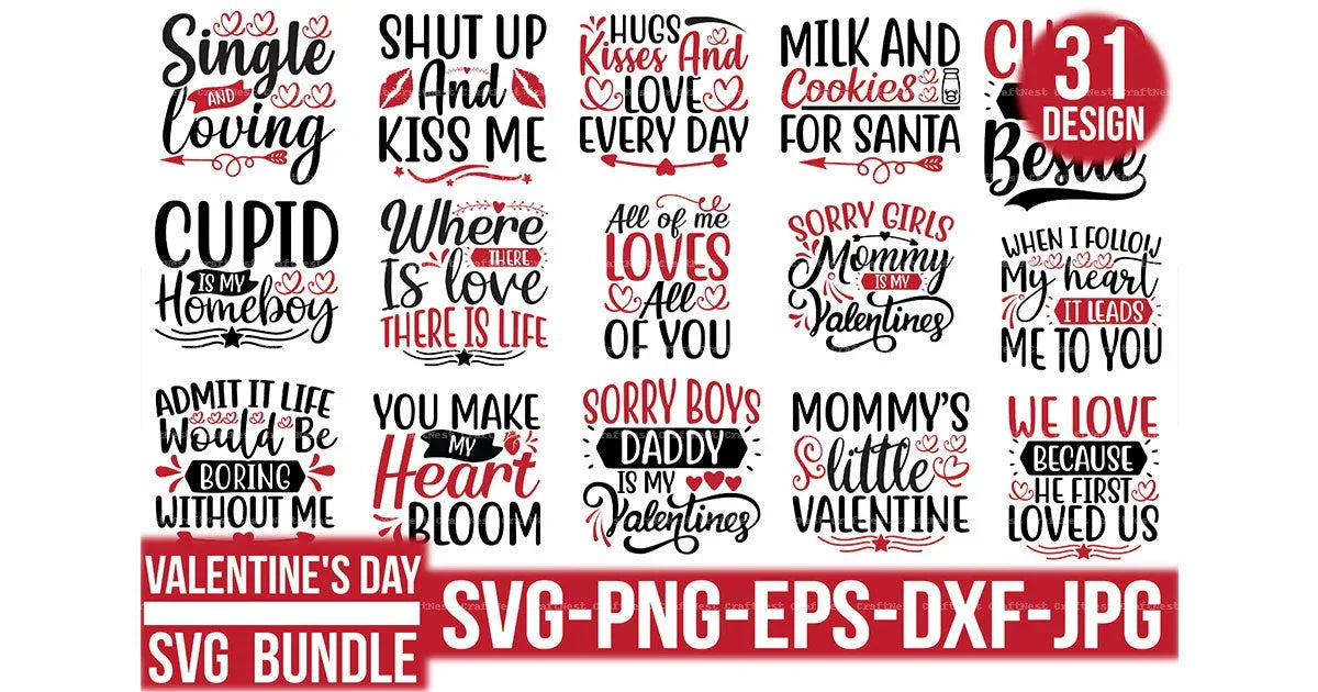 Valentine's Day SVG Bundle