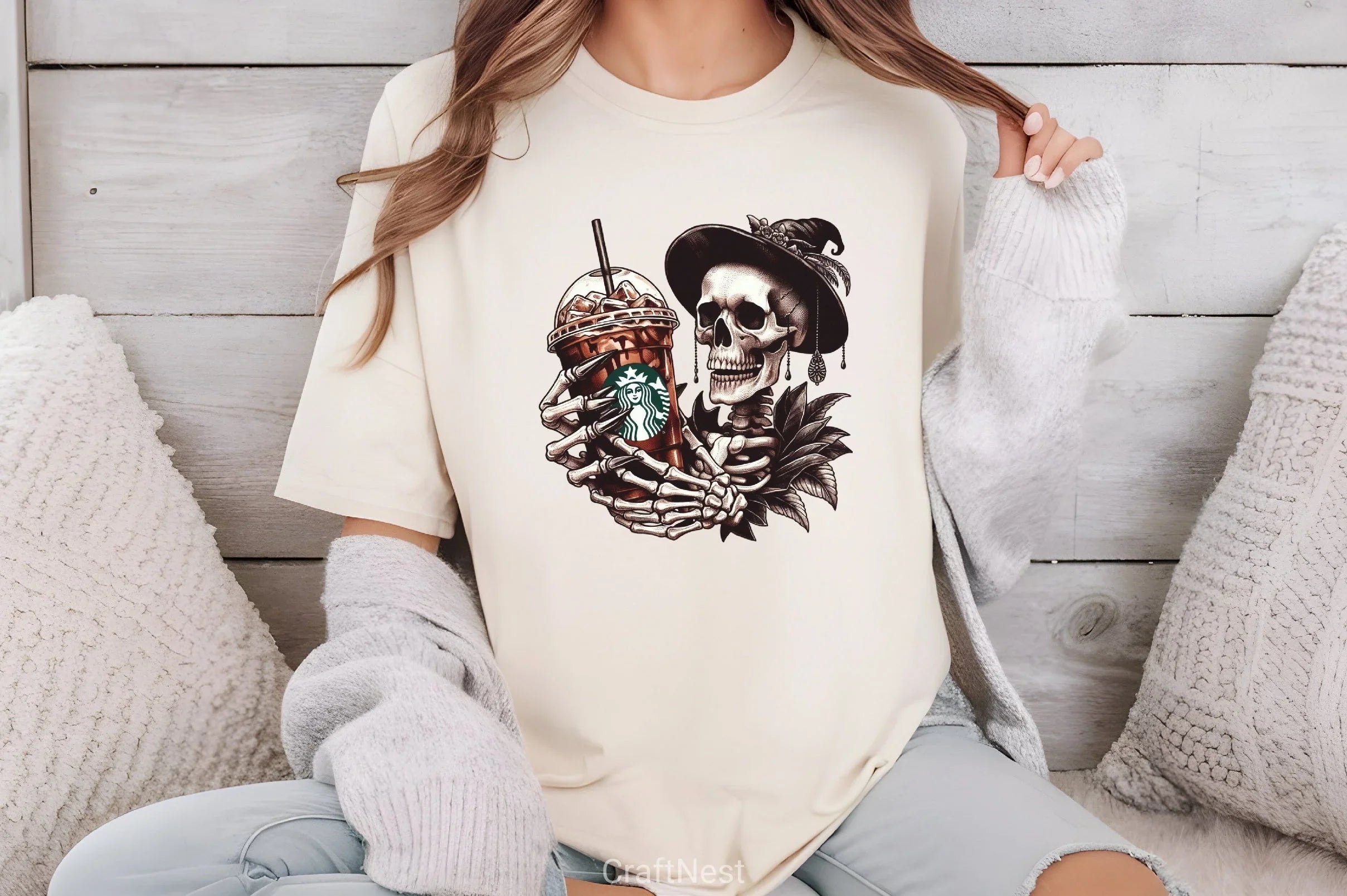 Halloween Skeleton Coffee Cup Clipart Bundle - CraftNest - Digital Crafting and Art