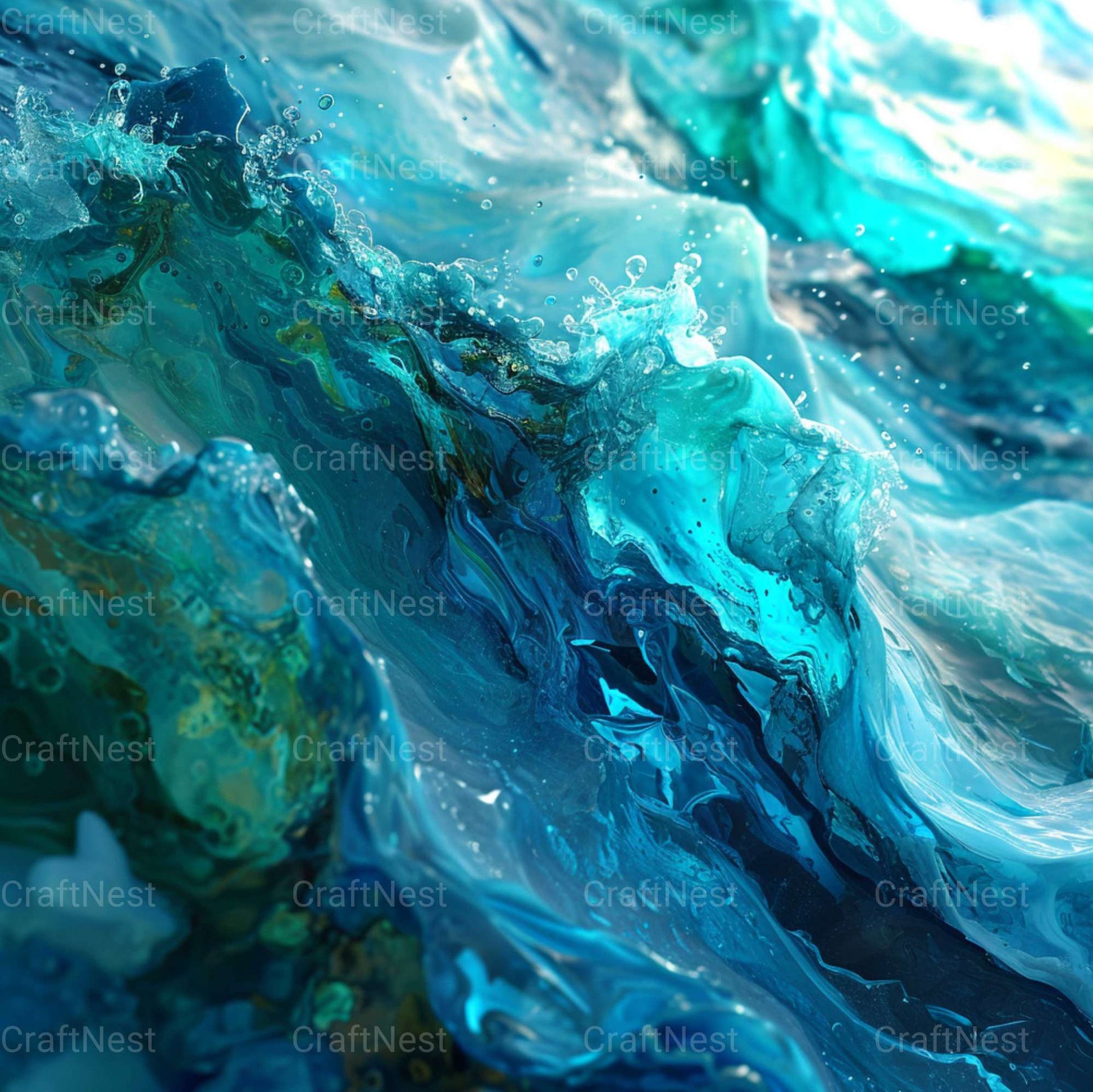 Aquatic Shimmer Textures - CraftNest - Digital Crafting and Art