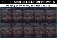 Tarot Reflection Prompts for Insightful Readings - CraftNest - Digital Crafting and Art