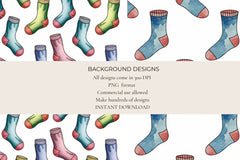 Odd Socks Seamless Papers - CraftNest - Digital Crafting and Art
