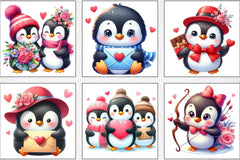 Valentine Penguin Clipart Bundle - CraftNest - Digital Crafting and Art
