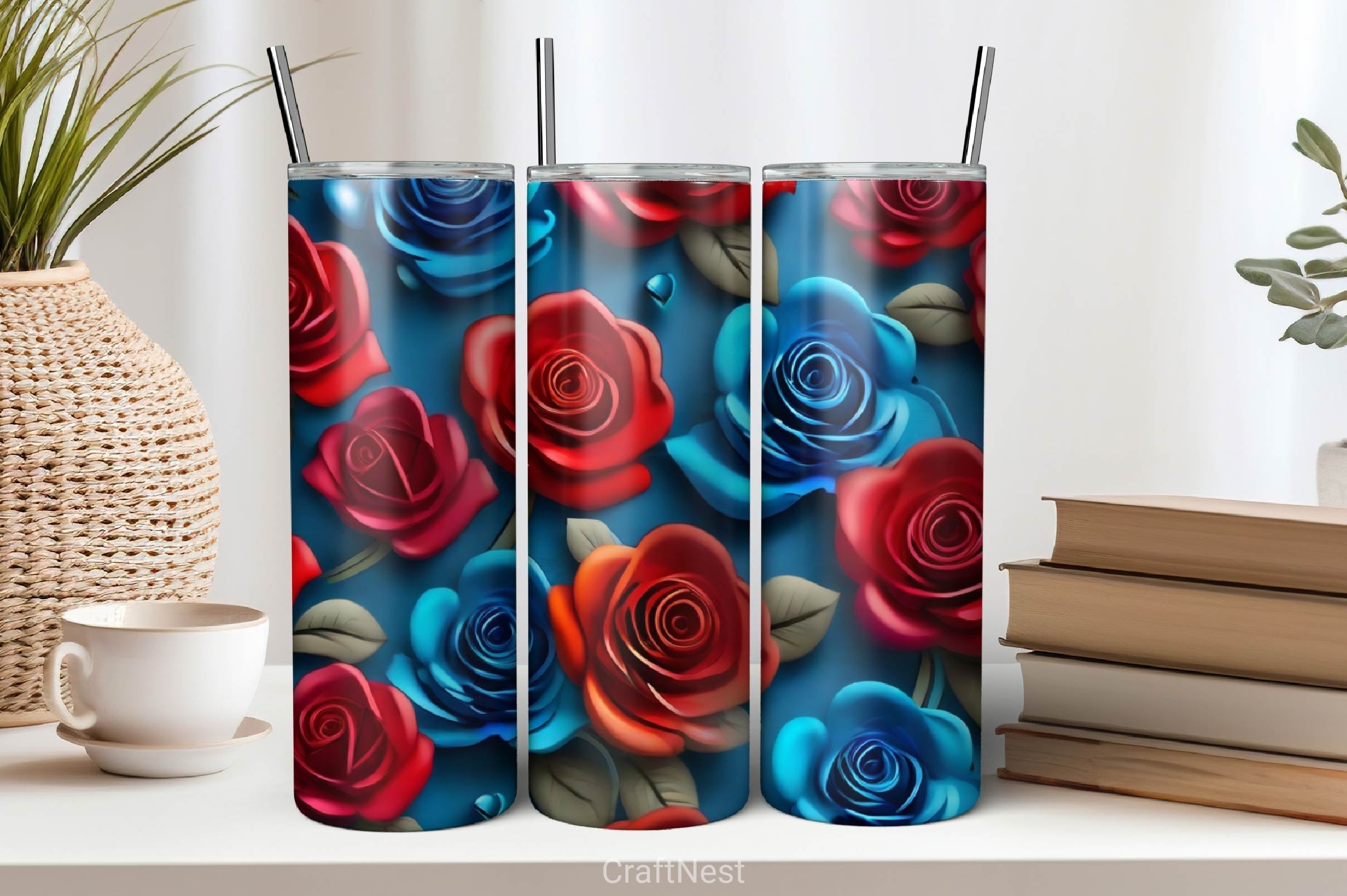 Flower Tumbler Wrap Bundle 12