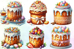 Easter Cakes Clipart Bundle - CraftNest - Digital Crafting and Art