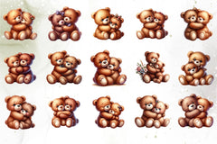 Teddy Bear Couple Clipart Bundle - CraftNest - Digital Crafting and Art