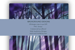 Midnight Forest Background Papers - CraftNest - Digital Crafting and Art
