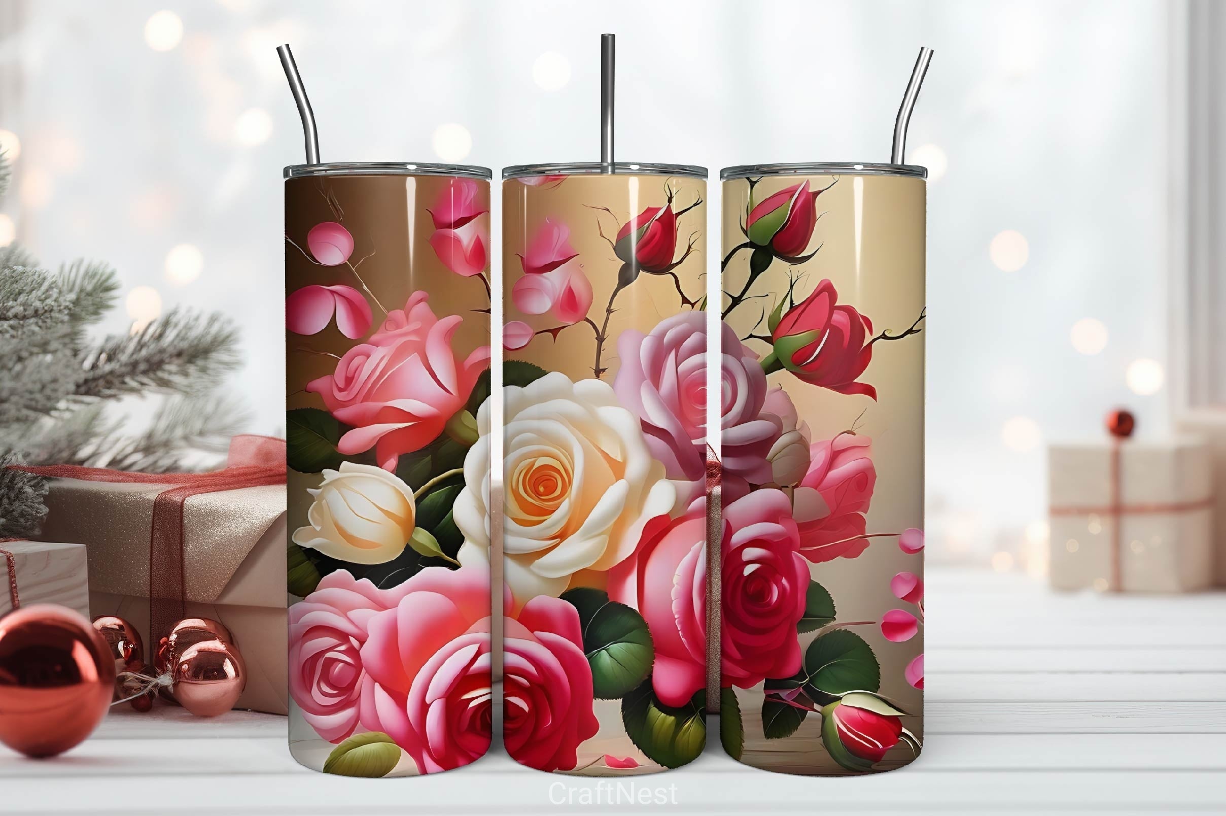 Flower Tumbler Wrap Bundle 26
