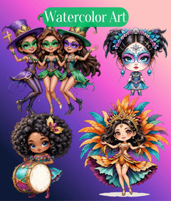 Mardi Gras Clipart Bundle - CraftNest - Digital Crafting and Art