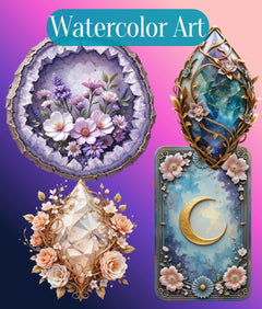 3D Ethereal Celestial Flowers Clipart Bundle - CraftNest - Digital Crafting and Art