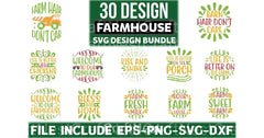 Farmhouse T Shirt Design 3o Bundle - CraftNest - Digital Crafting and Art