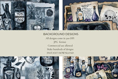Gothic Apothecary Junk Journal Papers - CraftNest - Digital Crafting and Art