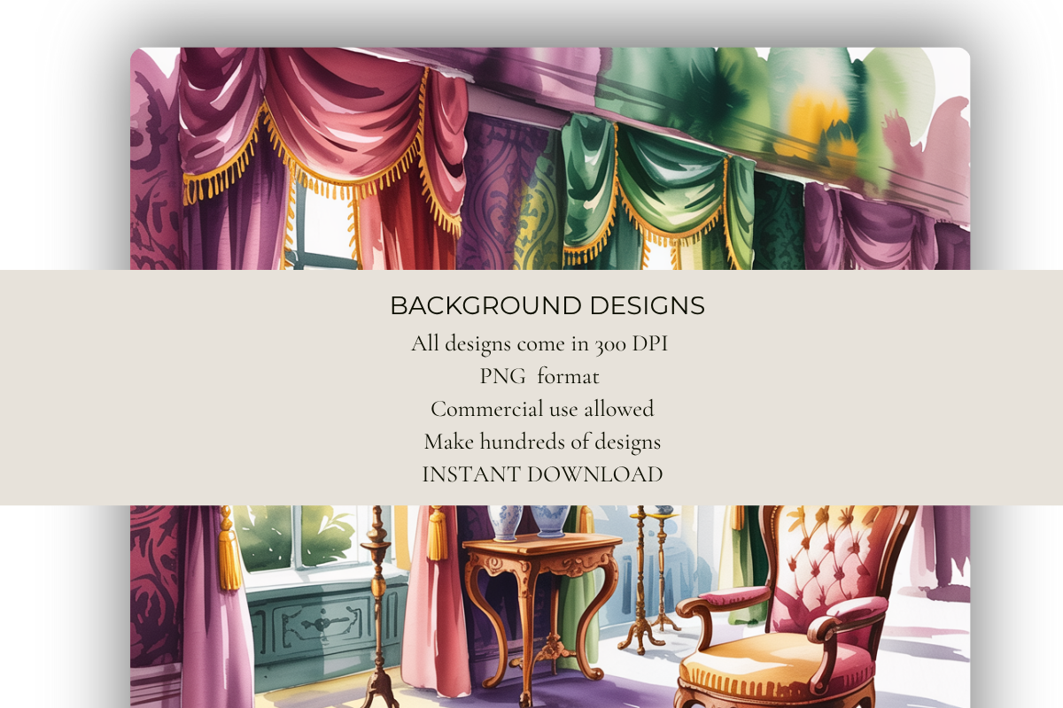 Vintage Victorian Scenes Background Papers