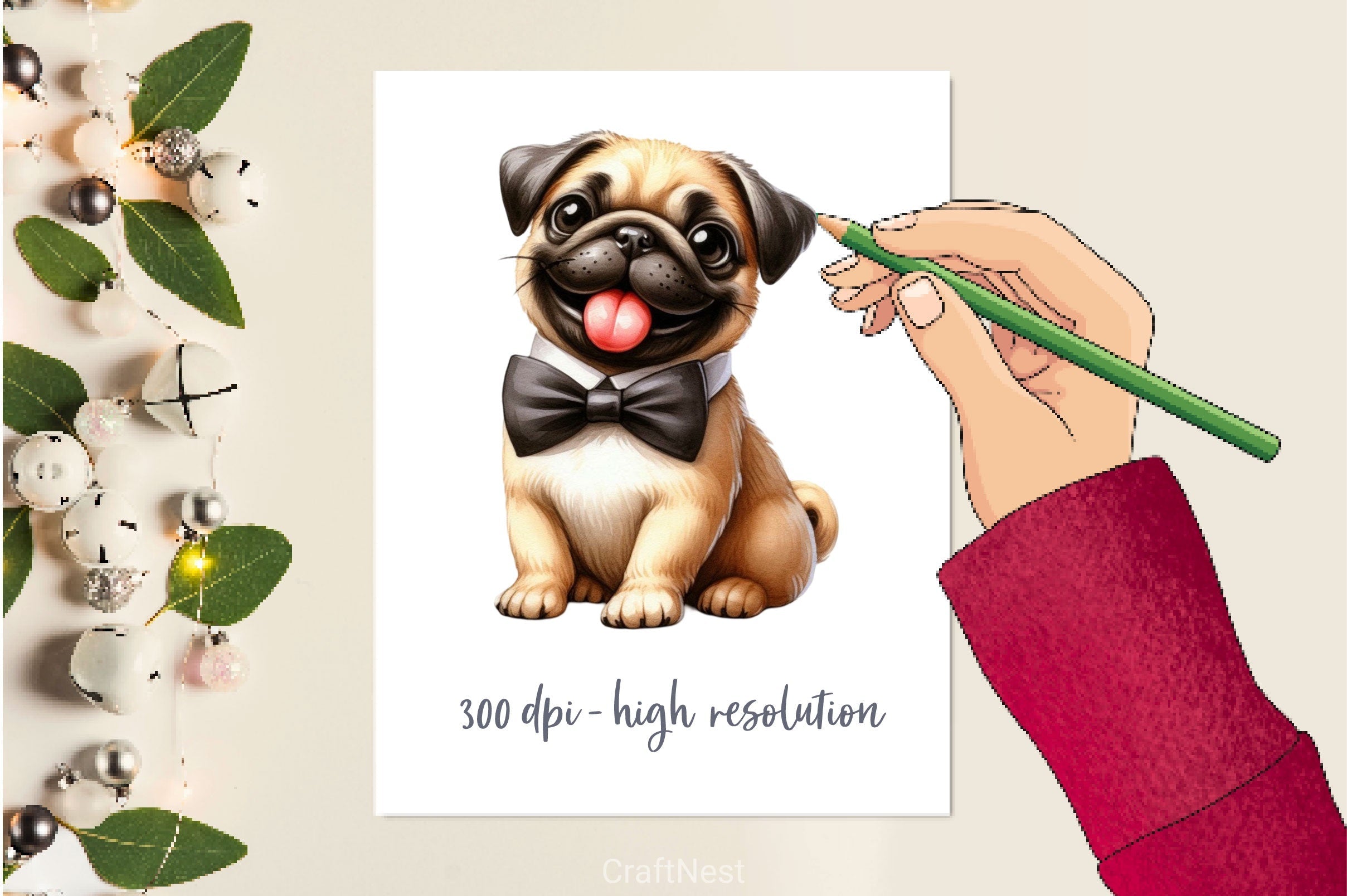 Funny Puppy Dog Clipart Bundle