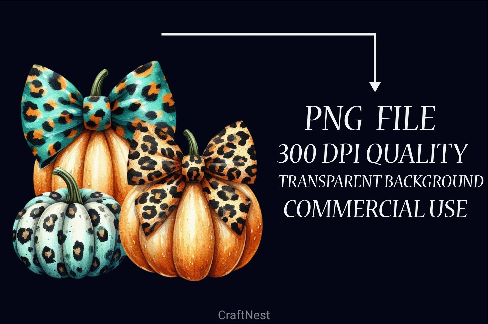 Pumpkin Bow Clipart Bundle - CraftNest - Digital Crafting and Art