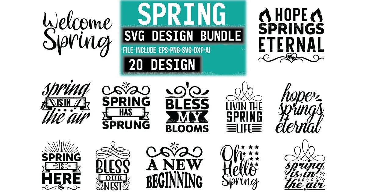 Spring Design SVG Bundle