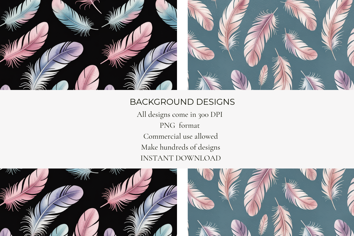 Feathers Seamless Papers