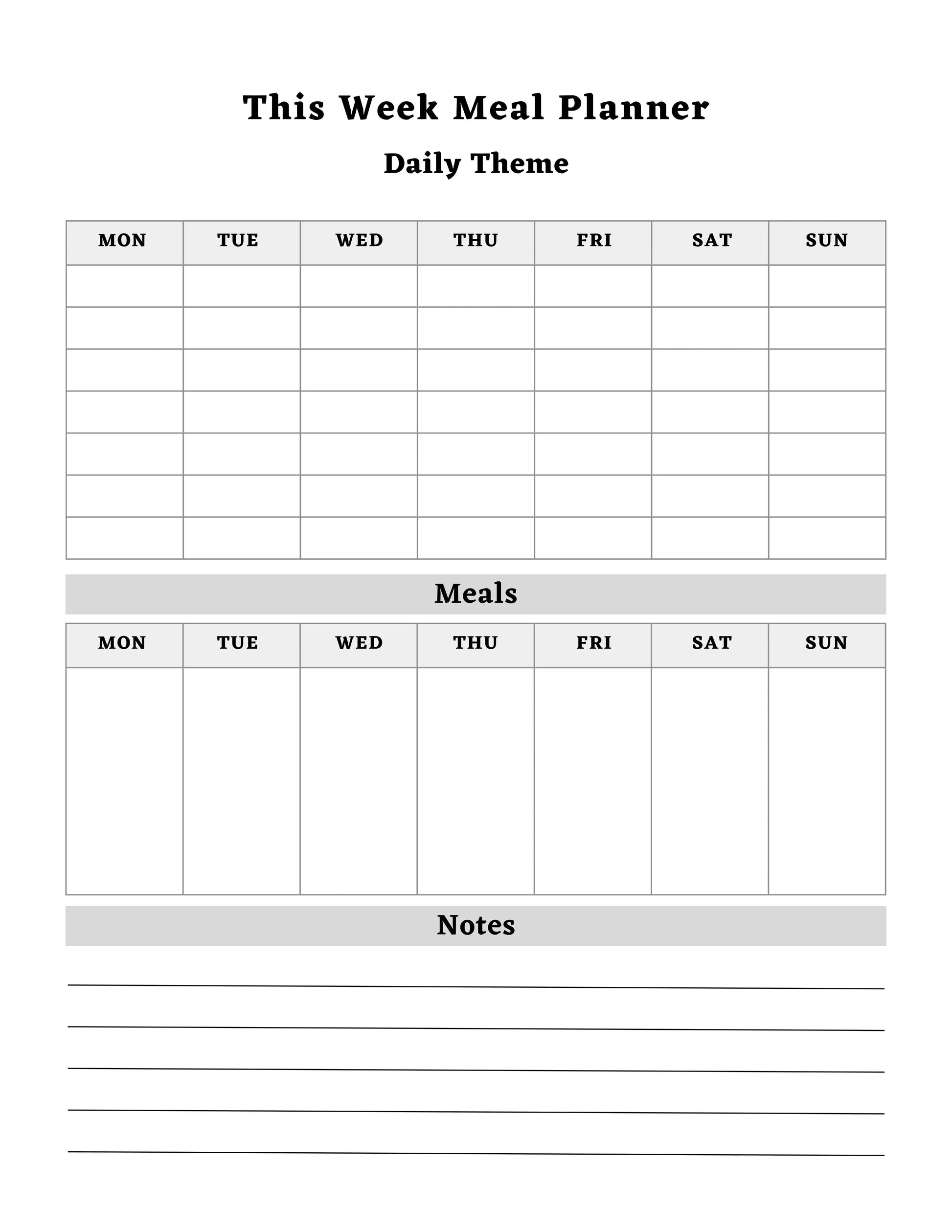 Meal & Pantry Planner KDP Planner - CraftNest - Digital Crafting and Art