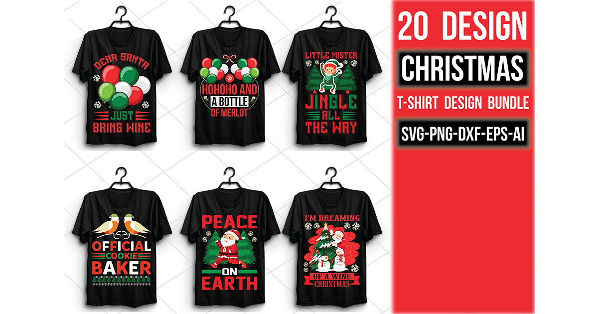 Christmas T Shirt Bundle 12