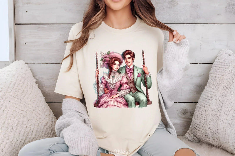 Valentine Romantic Couple Clipart Bundle 3 - CraftNest - Digital Crafting and Art