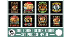 Dog T-Shirt Design SVG Bundle 1 - CraftNest - Digital Crafting and Art