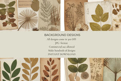Vintage Nature Junk Journal Papers - CraftNest - Digital Crafting and Art