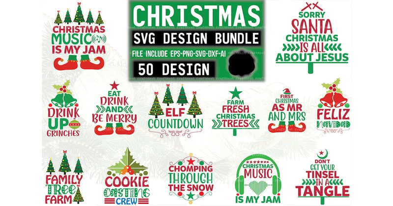 Christmas SVG Bundle 26 - CraftNest - Digital Crafting and Art