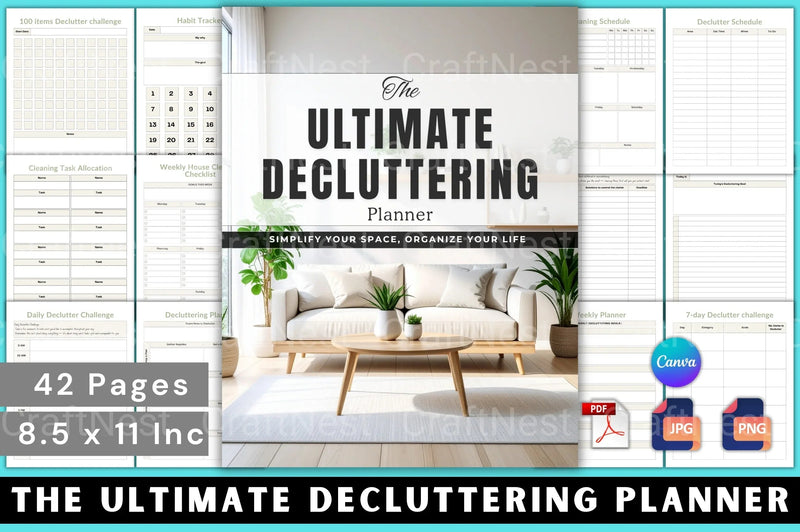 The Ultimate Decluttering Planner - CraftNest - Digital Crafting and Art