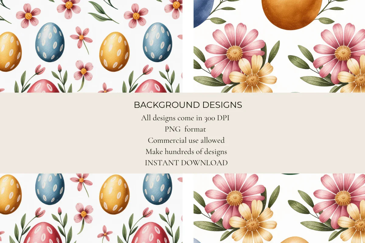 Simple Easter Seamless Papers - CraftNest - Digital Crafting and Art