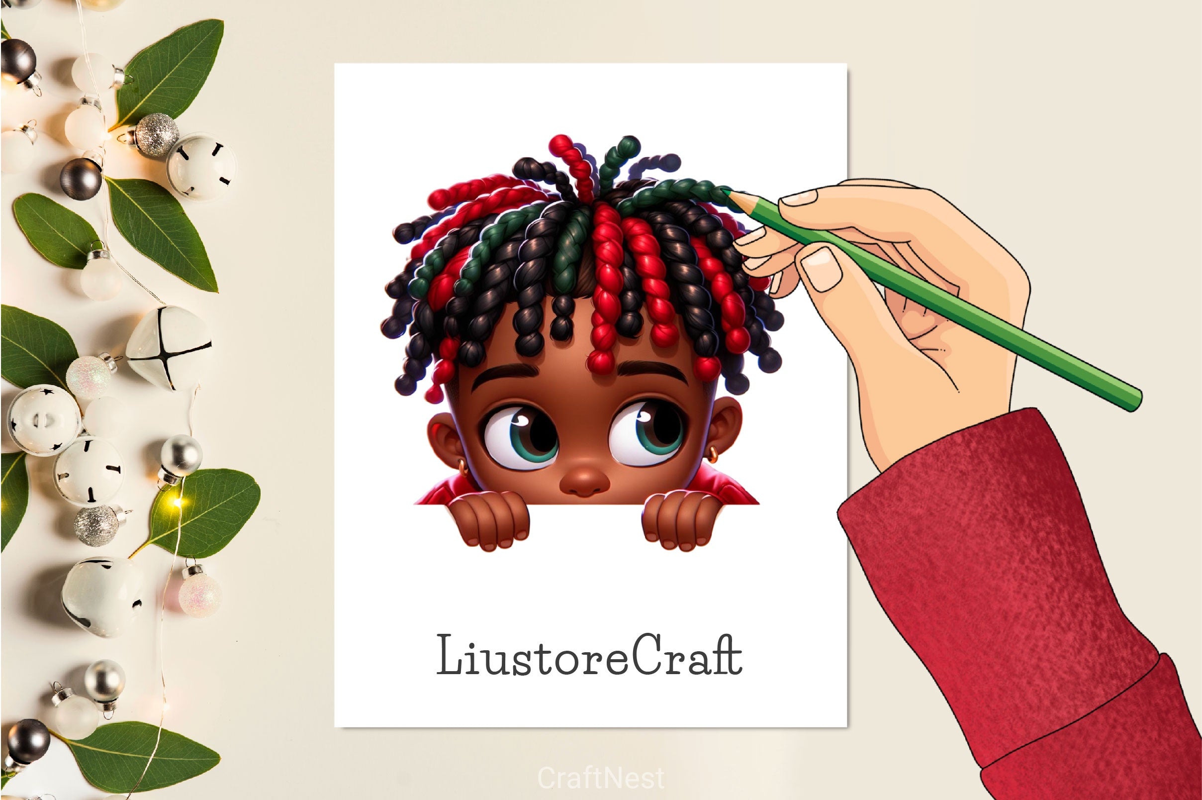 Peek A Boo Boy Clipart Bundle