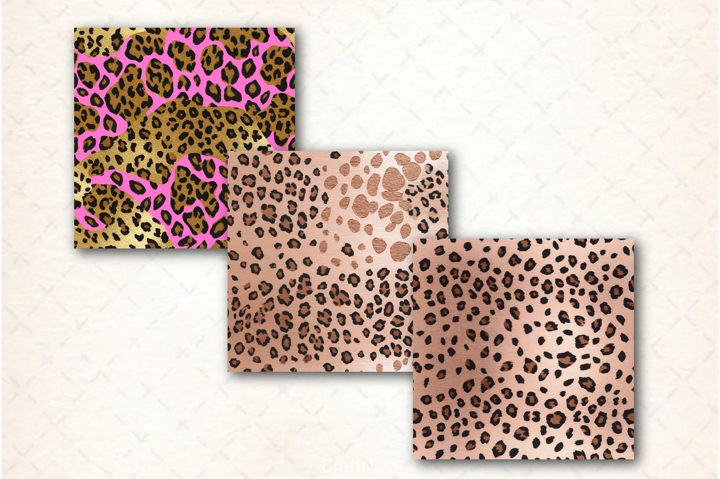 Leopard Pattern Backgrounds Bundle - CraftNest - Digital Crafting and Art