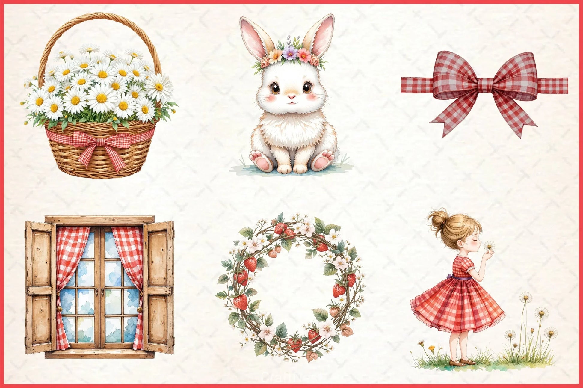 Spring Farm Clipart Bundle - CraftNest - Digital Crafting and Art