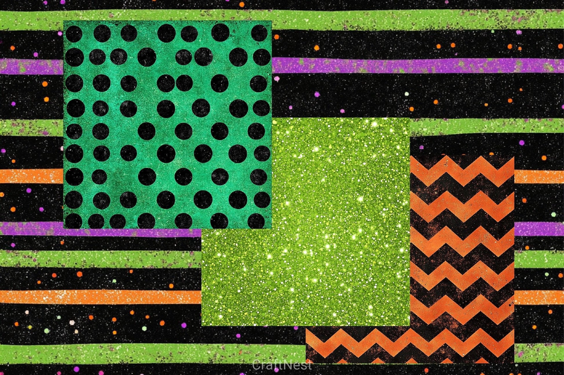 Halloween Digital Paper Pack 6 - CraftNest - Digital Crafting and Art