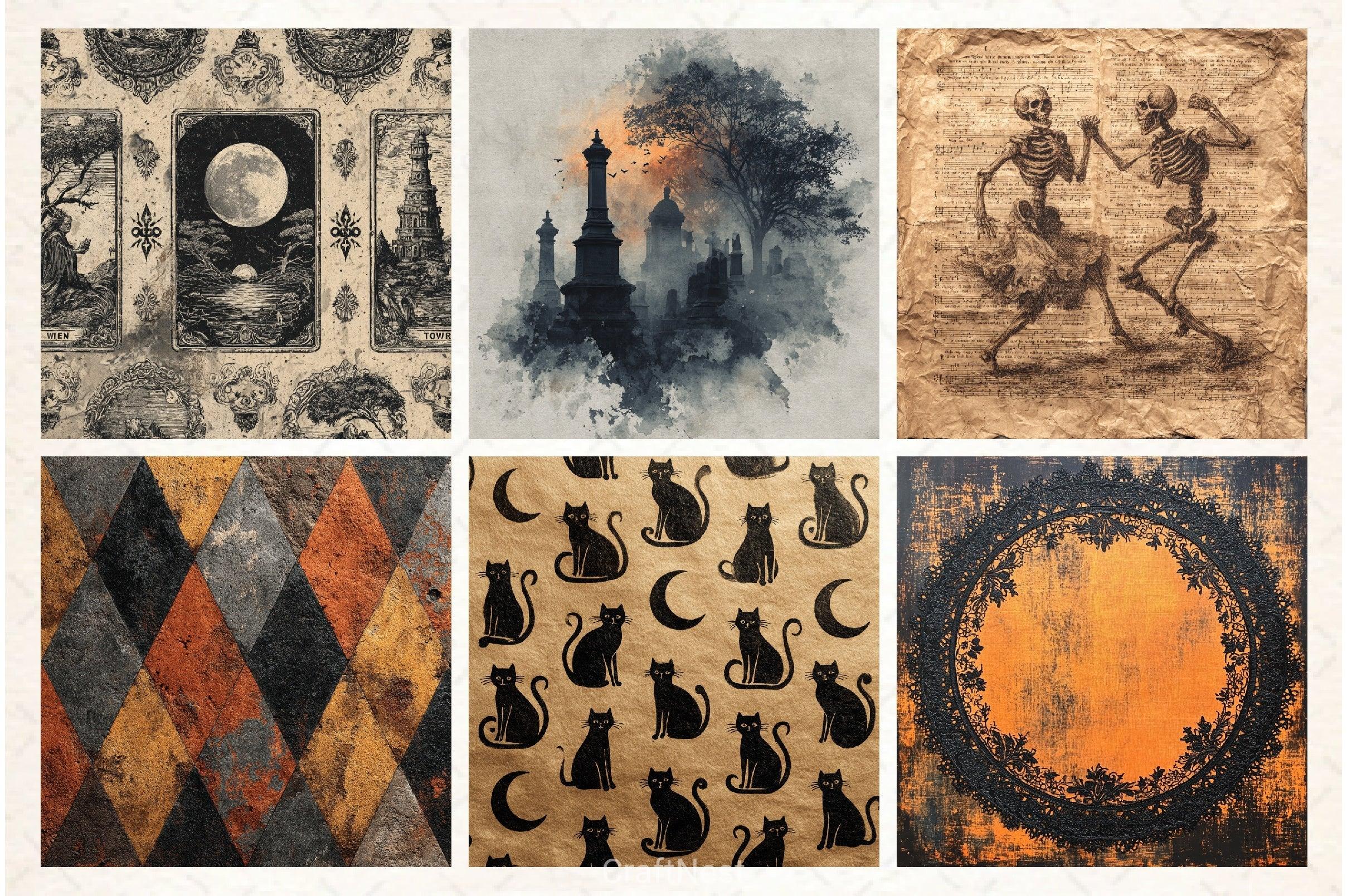 Vintage Halloween Clipart Bundle 10 - CraftNest - Digital Crafting and Art