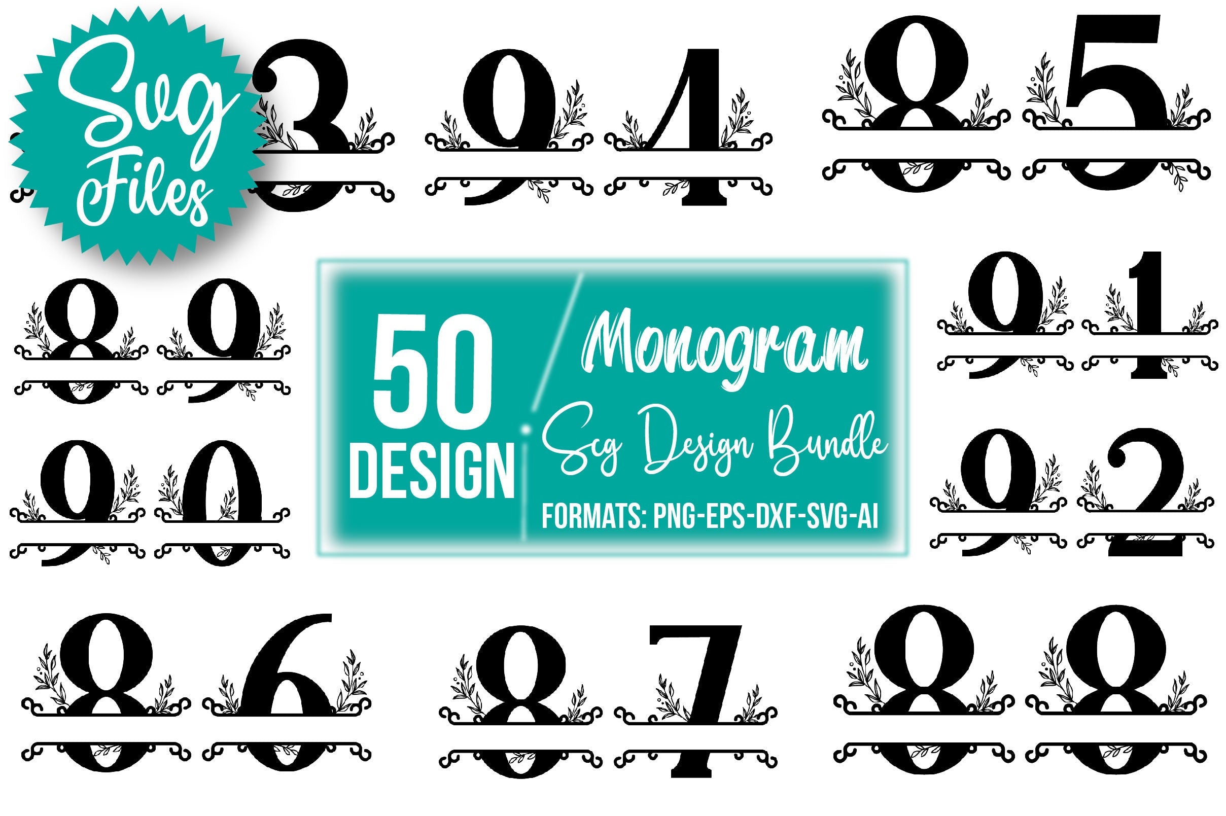 Number SVG Bundle - CraftNest - Digital Crafting and Art