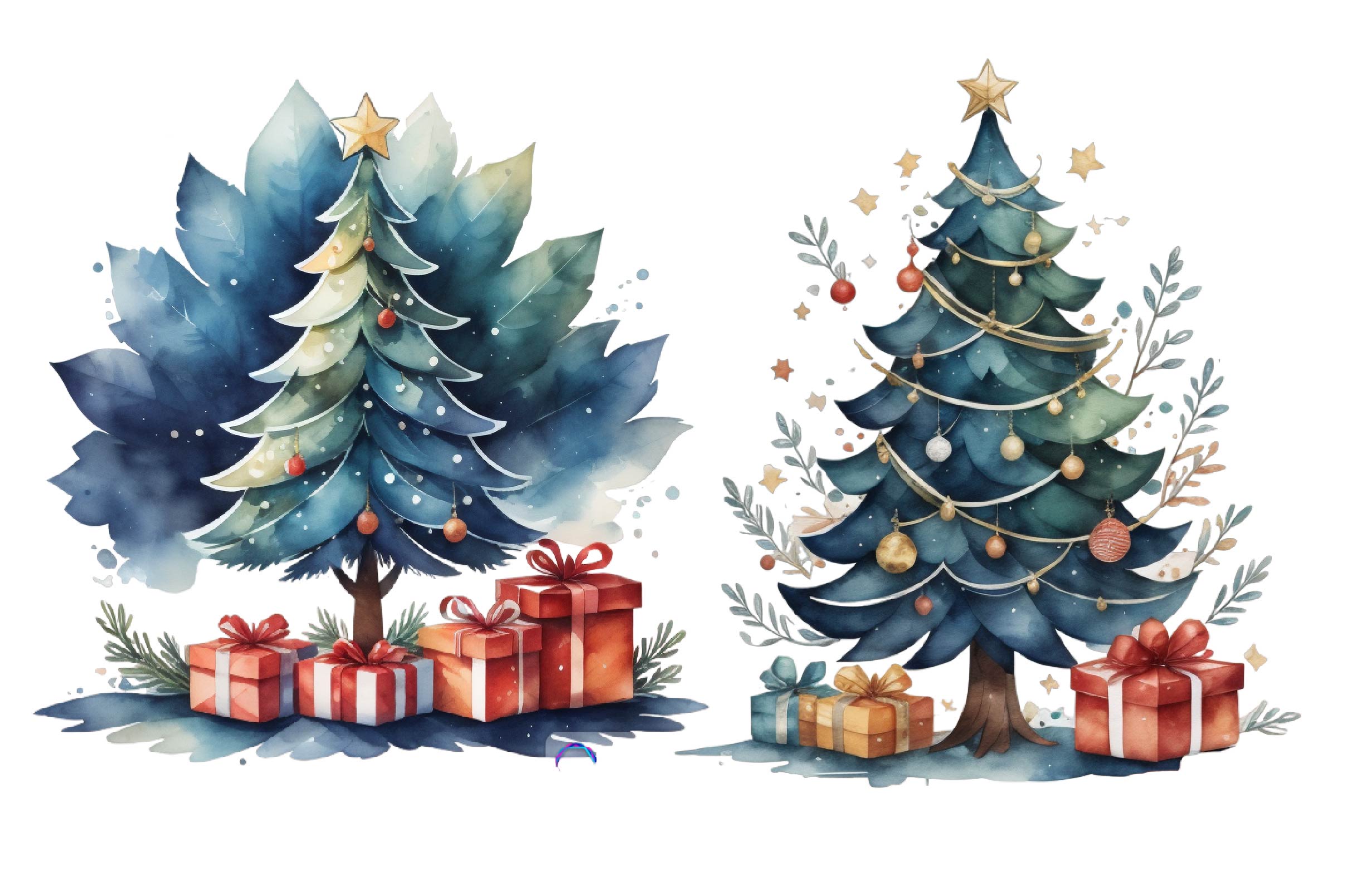 Christmas Tree Clipart Bundle 7 - CraftNest - Digital Crafting and Art