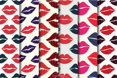 Kisses Xoxo Love Digital Paper - CraftNest - Digital Crafting and Art