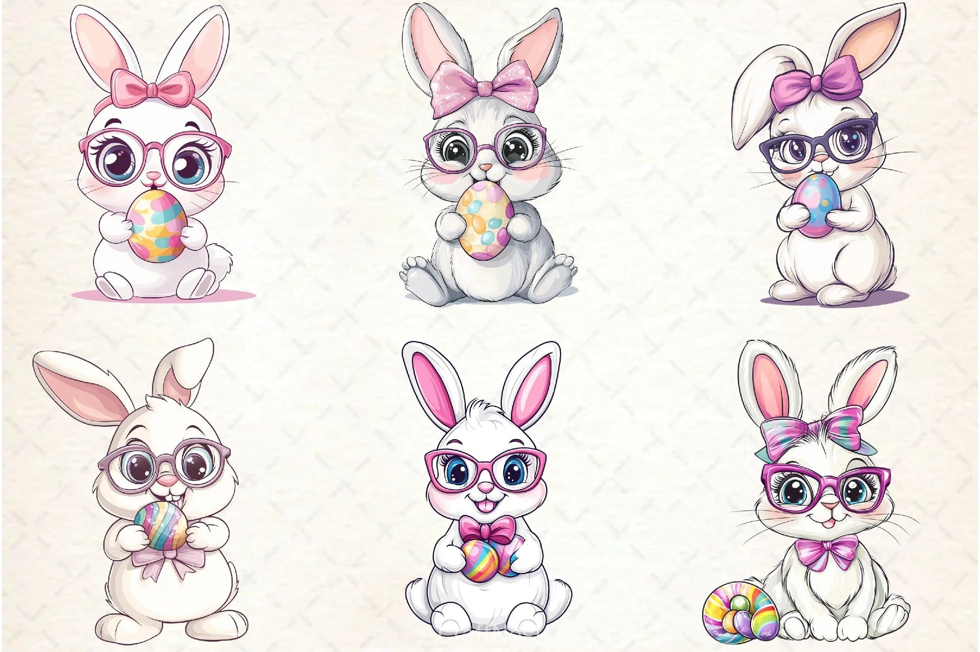 Funny Bunny Clipart Bundle - CraftNest - Digital Crafting and Art