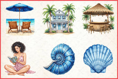 Summer Reading Clipart Bundle - CraftNest - Digital Crafting and Art
