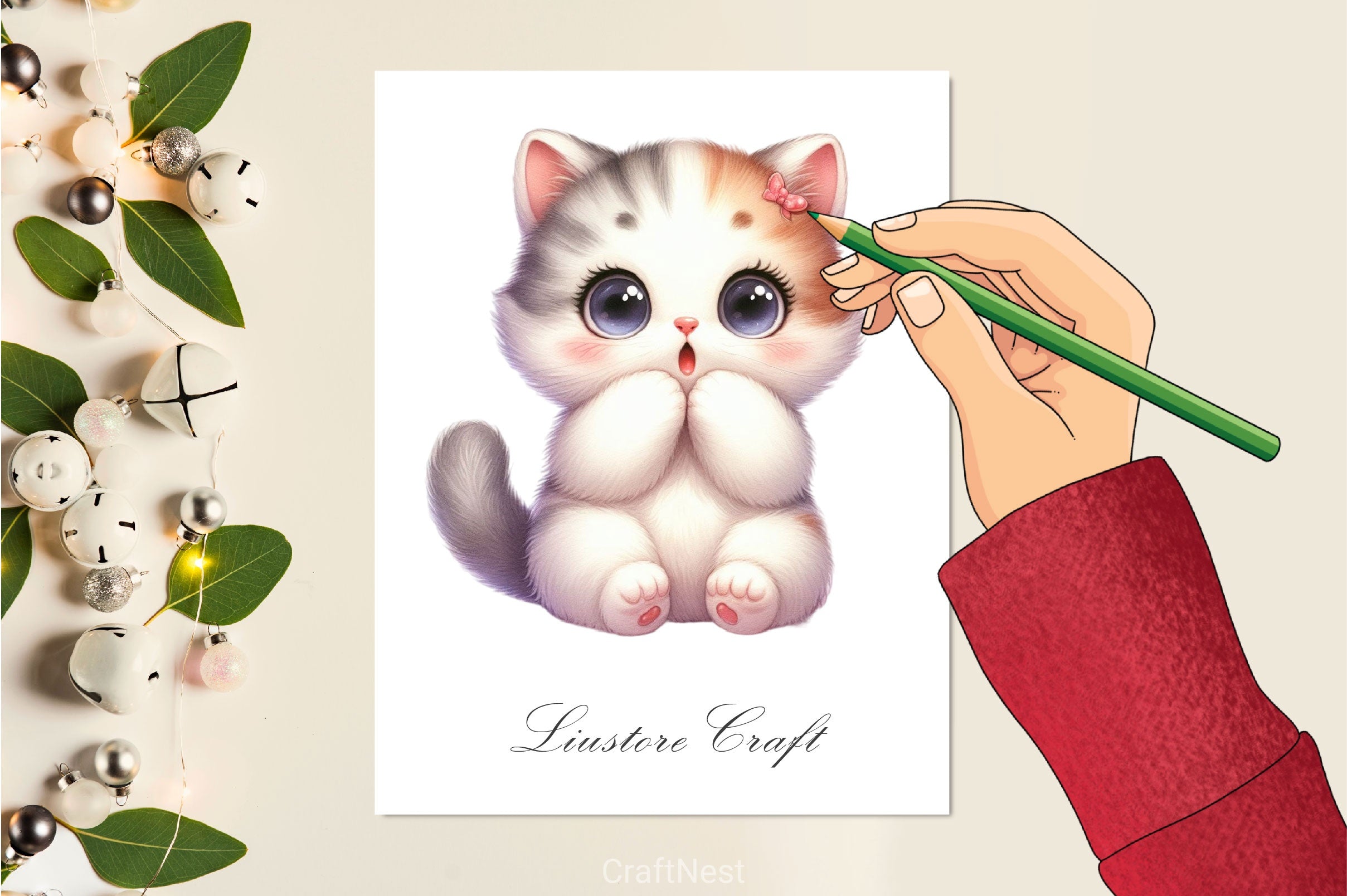 Surprise Cats Clipart Bundle