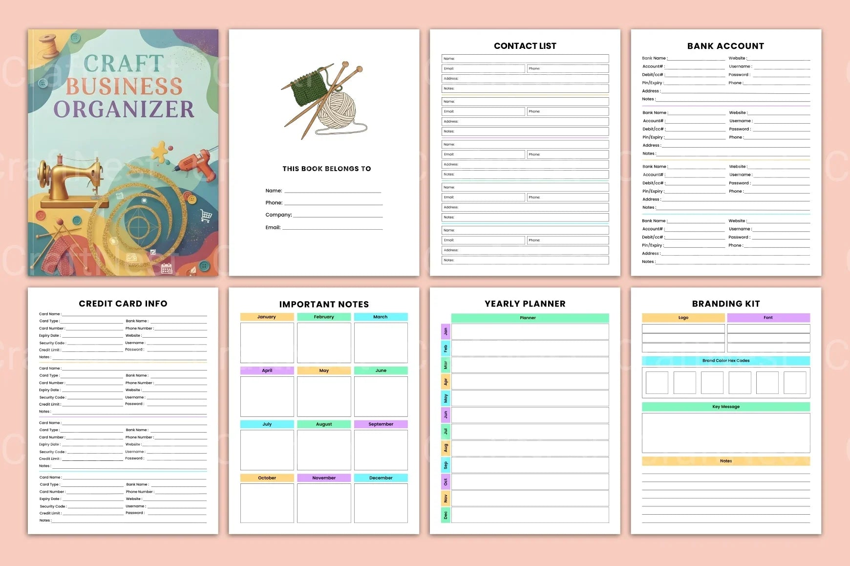 Craft Business Organizer for Efficient Management - CraftNest - Digital Crafting and Art