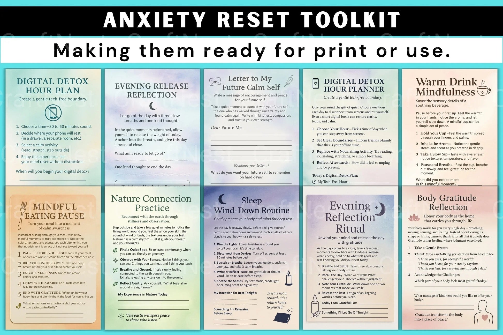 Anxiety Reset Toolkit - CraftNest - Digital Crafting and Art