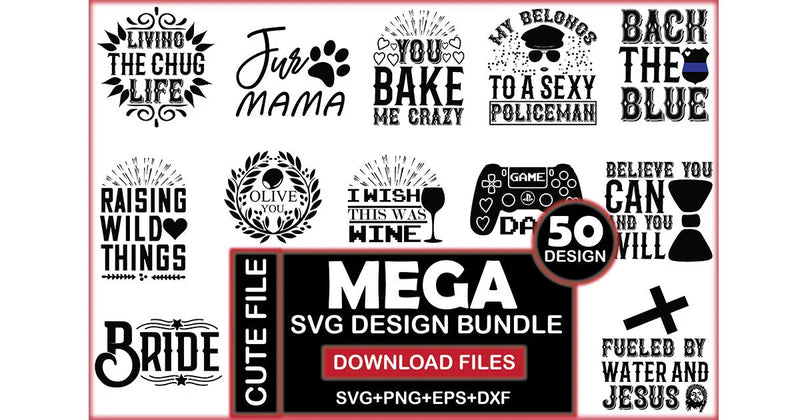 Mega SVG Bundle 8 - CraftNest - Digital Crafting and Art