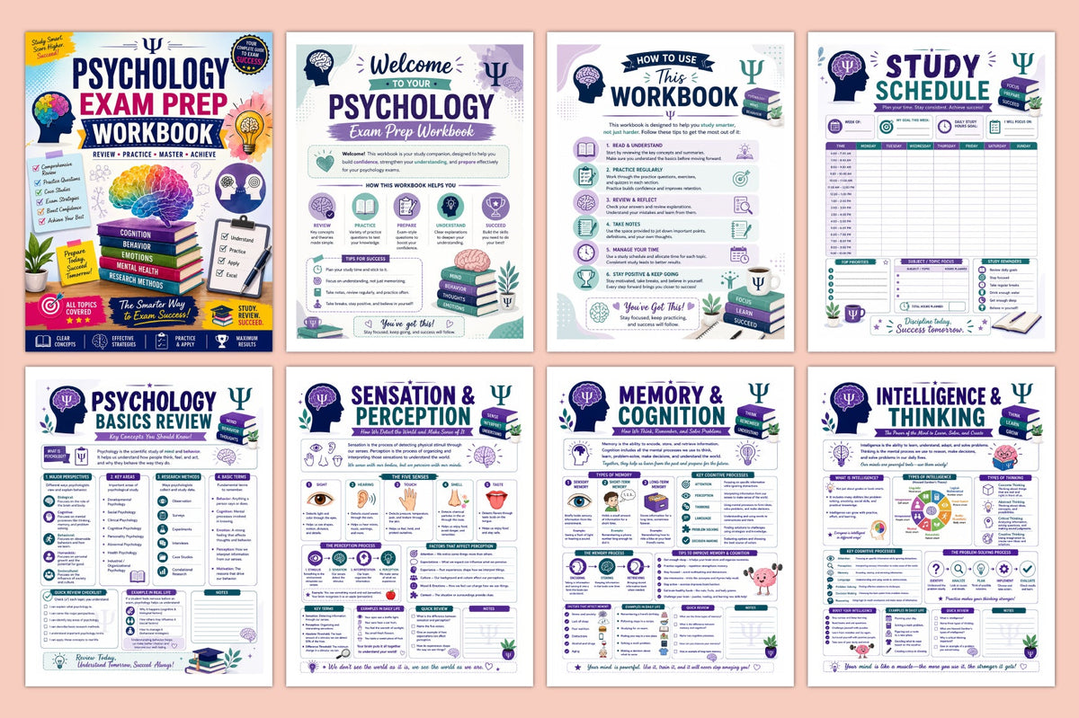 Psychology Exam Prep Workbook