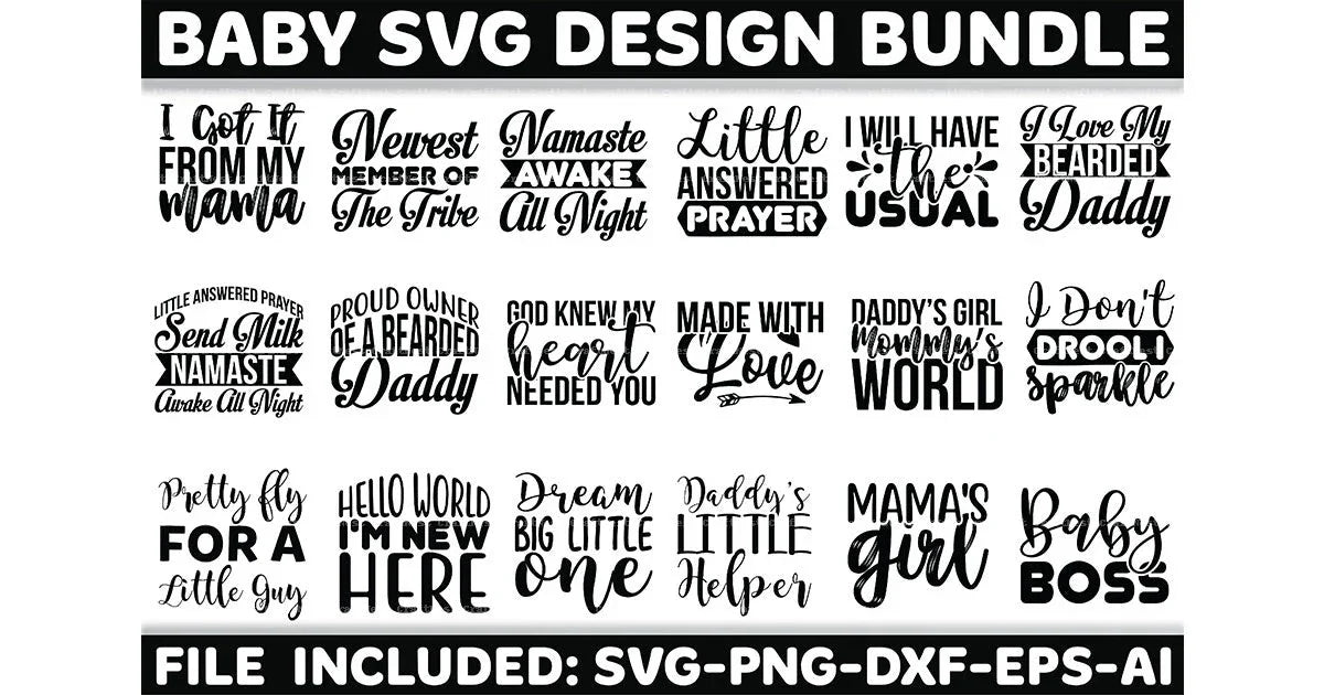 Baby Design SVG Bundle
