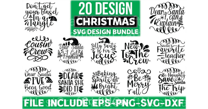 Christmas Design Bundle 11 - CraftNest - Digital Crafting and Art