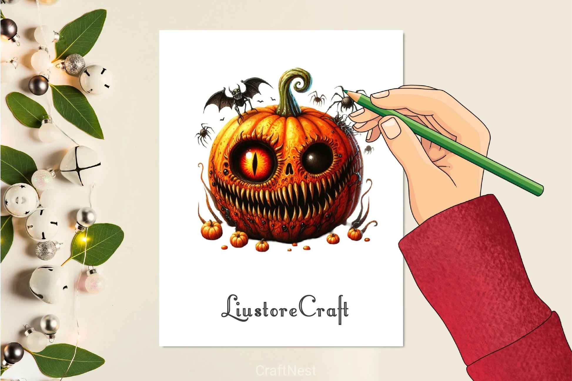 Scary Halloween Pumpkin Clipart Bundle - CraftNest - Digital Crafting and Art