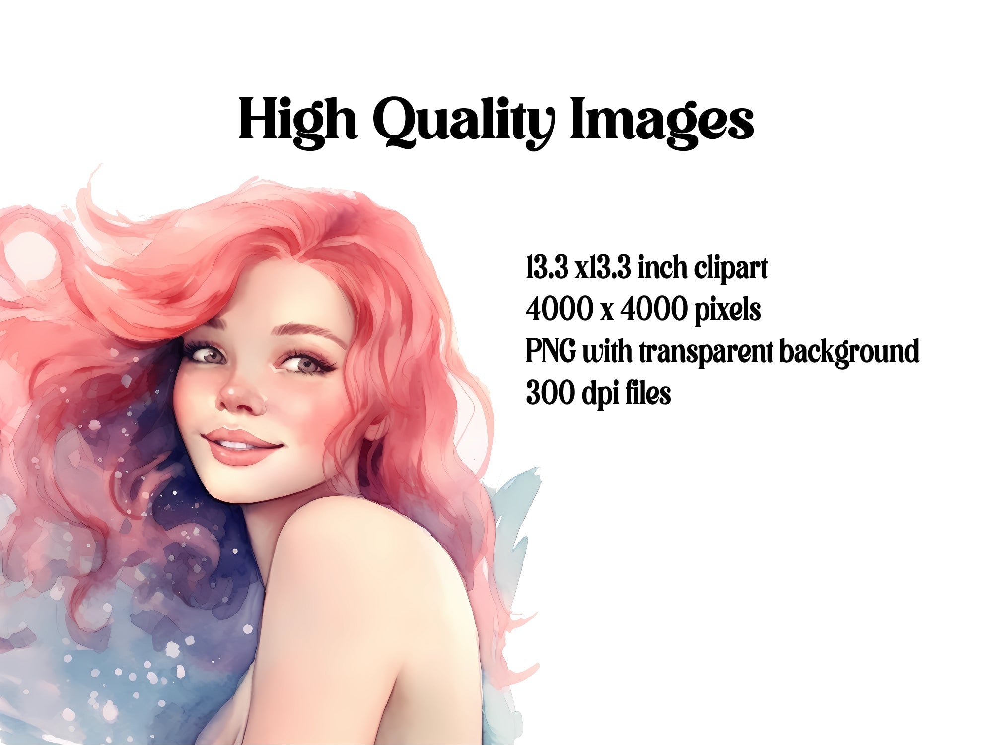 Love Mermaids Clipart - CraftNest