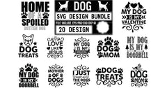 Dog Design SVG Bundle 2 - CraftNest - Digital Crafting and Art